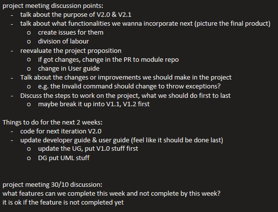 Screenshot of Project Outline 1